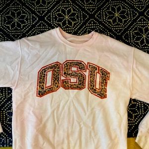 OSU light pinkish white game day sweatshirt